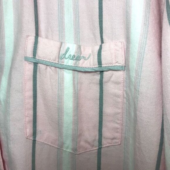 Victoria Secret Flannel Pajama Top Button Down - Picture 4 of 6
